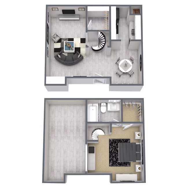 One Bedroom 2 1019 floor plan
